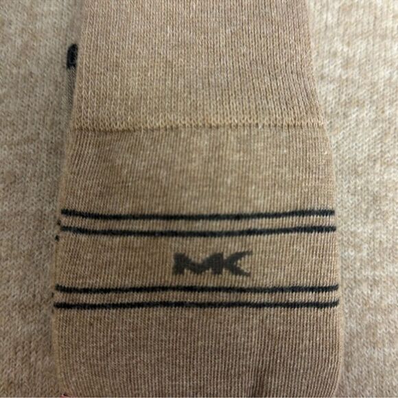 MK Men’s 3 pack Taupe Heather Gray Tan Ivory Cotton Blend Dress Crew Socks - Picture 3 of 10